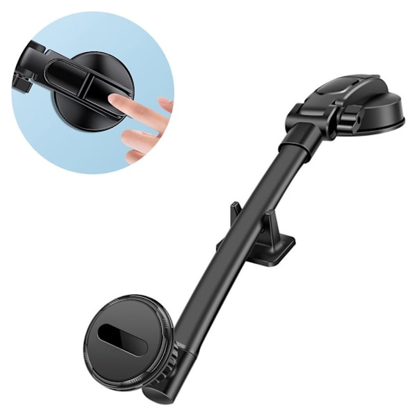 Universell sugekoppholder for telefonmontering Black