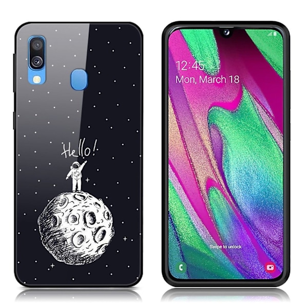 Fantasy Samsung Galaxy A40 skal - Månlandning Svart