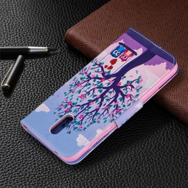 Wonderland Nokia 2.3 etui - Træ og et uglepar Multicolor