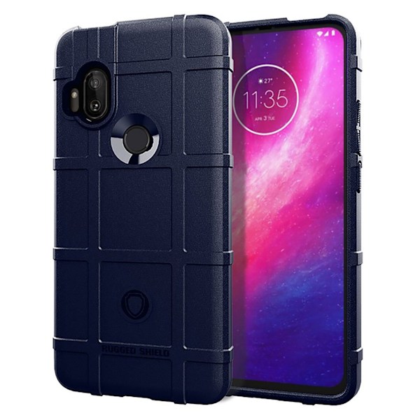 Rugged Shield Motorola One Hyper skal - Blå Blå
