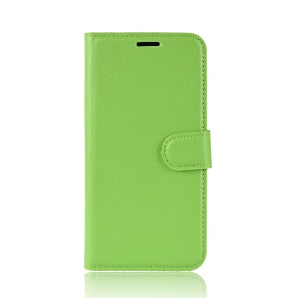Samsung Galaxy S10 Plus litchi läderfodral - Grön Grön
