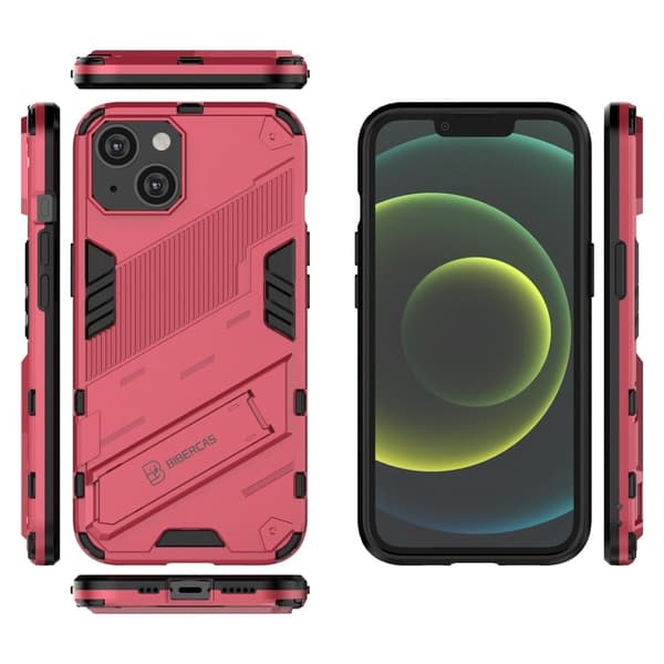 Stødsikkert hybridcover med et moderne touch til iPhone 14 - Rose Pink