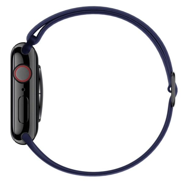 Apple Watch (41mm) elegant klockarmband i silikon - Midnattsblå Blå