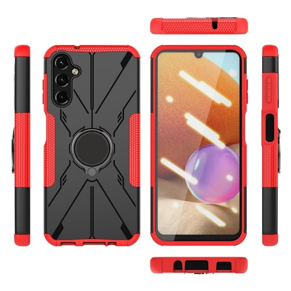 Kickstand-cover med magnetisk plade til Samsung Galaxy A14 - Rød Red
