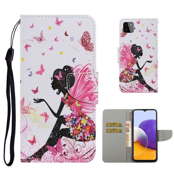 Wonderland Samsung Galaxy A22 5G flip etui - Skønhed Pink