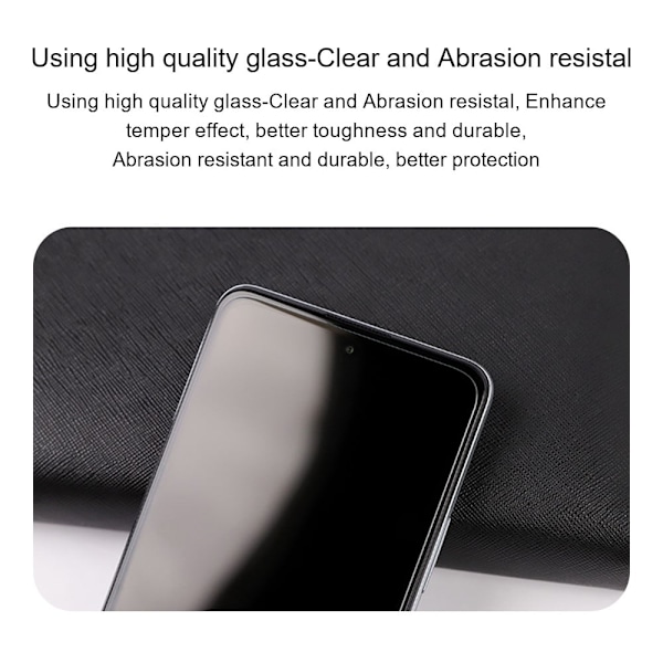 AMORUS skærmbeskytter af hærdet glas med buet kant til Xiaomi 11 Lite 5G NE / Mi 11 Lite 5G / Mi 11 Lite Transparent