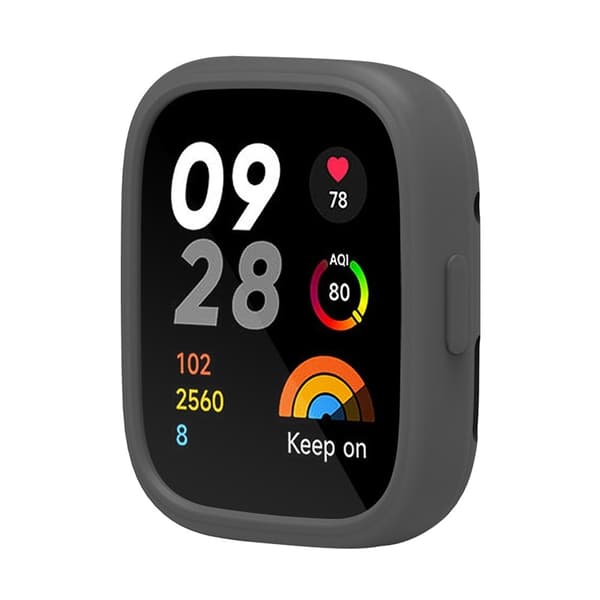 Xiaomi Redmi Watch 3 Silikonfodral Smart Watch Skyddsfodral Skydd - Mörkgrå Silvergrå
