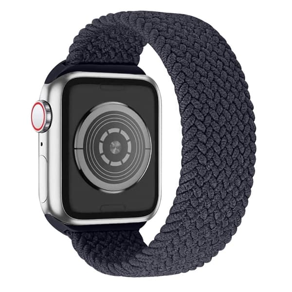 Apple Watch (41 mm) elastisk klokkerem - Koksgrå / Størrelse: L Black