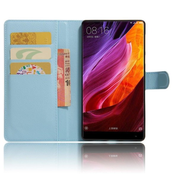 Xiaomi Mi Mix Læder etui med smart Litchi tekstur - Blå Blue