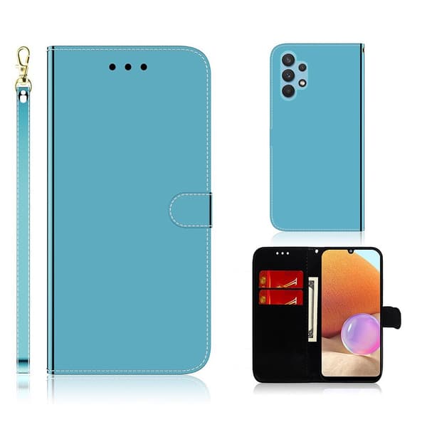 Mirror Samsung Galaxy A32 Flip Etui - Blå Blue