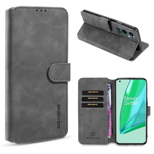 DG.MING OnePlus 9 Pro retrokuoret - Harmaa Silver grey