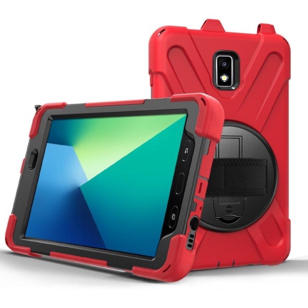 Samsung Galaxy Tab Active 2 X-muotoinen yhdistelmäkotelo - Punainen Red