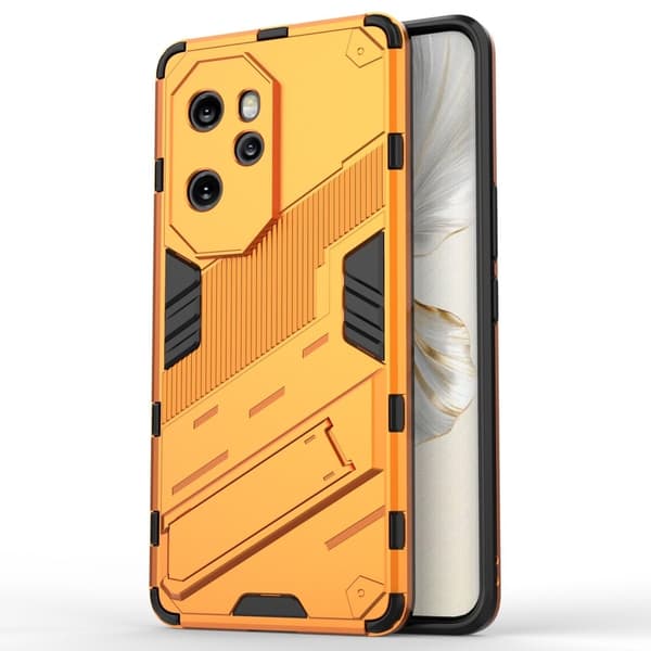 Støtsikkert hybriddeksel med et moderne preg for Honor 100 Pro - Oransje Orange