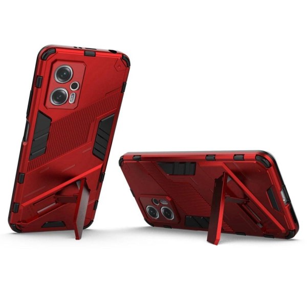 Stødsikker Hybrid Cover med A Moderne Touch til Xiaomi Poco X4 Gt / Note 11t Pro / 11t Pro Plus - Rød Red