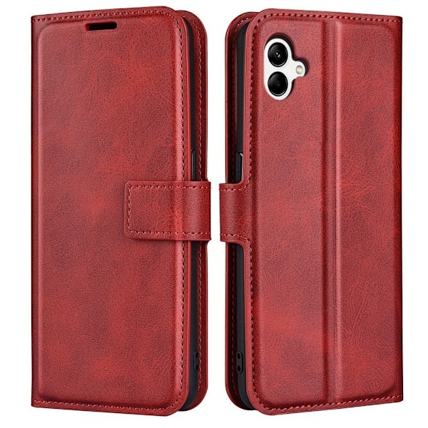 Lompakko Nahkakotelo For Samsung Galaxy A04 - Punainen Red