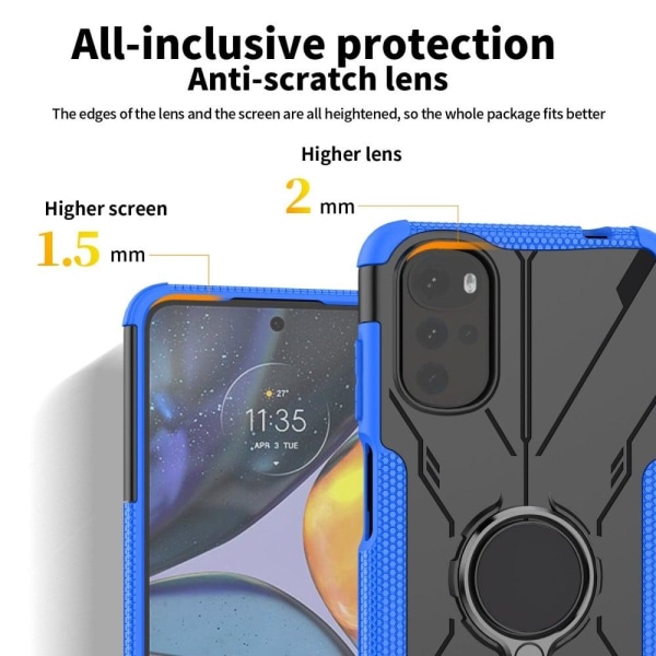 Kickstand cover with magnetic sheet for Motorola Moto E32 / G22 Röd