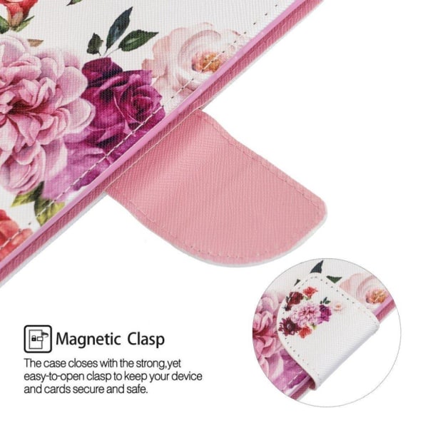 wonderland Samsung Galaxy M51 flip etui - lyserød blomst Pink