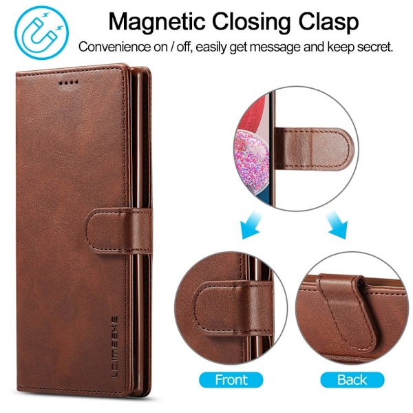 LC.IMEEKE Samsung Galaxy A13 4G flip etui - Rød Red