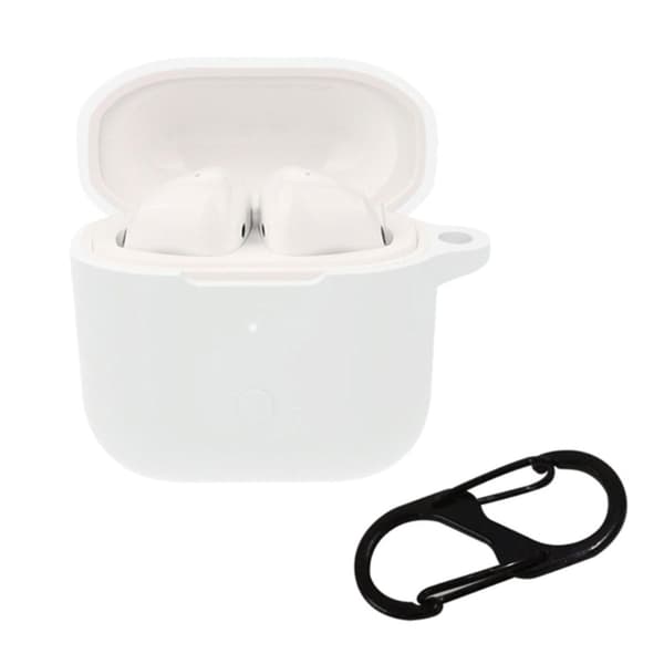 Silikoneetui med spænde til Xiaomi Redmi Buds 3 - Hvid White