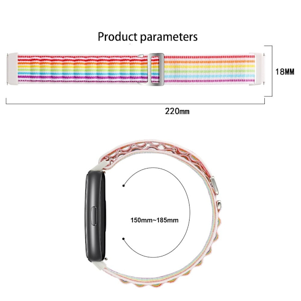 Huawei Band 7 nylonrem - Orange Orange