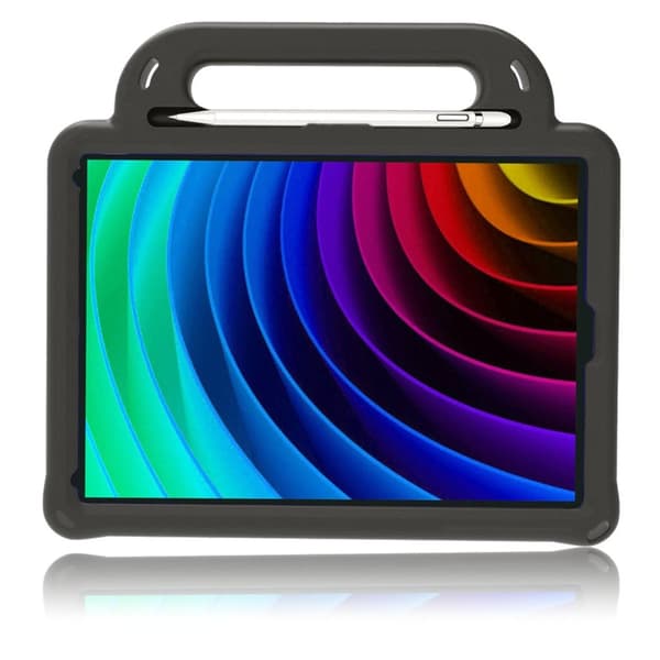 iPad (2018) rhinesten holdbar etui - sort Black