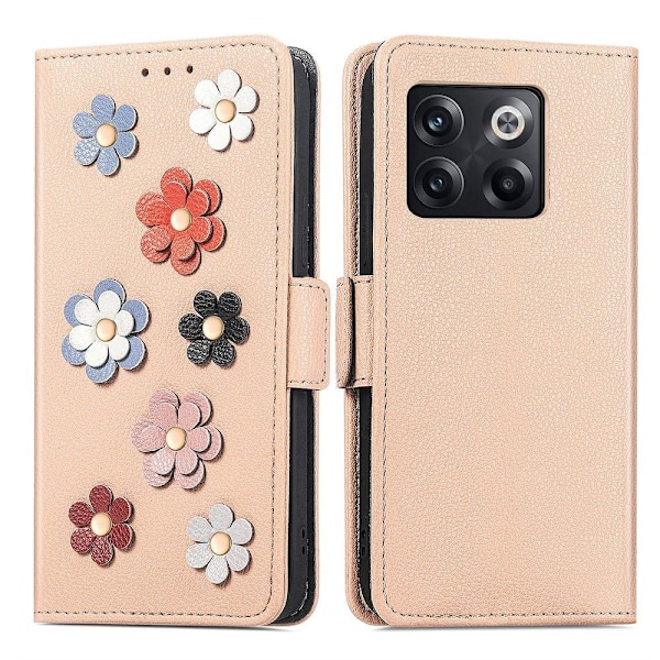 Smidigt och tunt PU-läder OnePlus 10T / OnePlus Ace Pro fodral - Khaki Brun