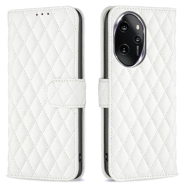 Rhombus mat Honor 100 flip etui - Hvid White
