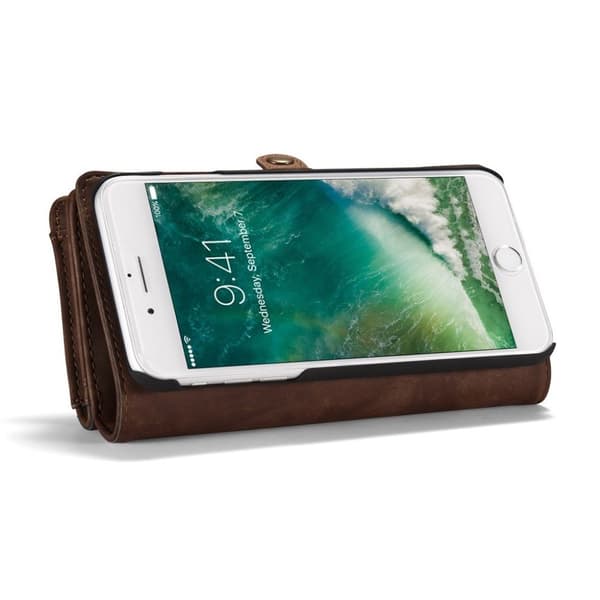 Caseme Split Läderfodral till iPhone 7 Plus / 8 Plus - Brun Brun