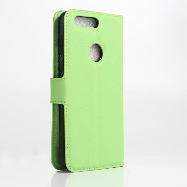 Mankell Huawei Honor 8 Litchi Texture Leather Case - Apple Green Green