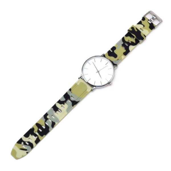 Samsung Galaxy Watch (46mm) camouflage silikone Urrem - Gul Yellow