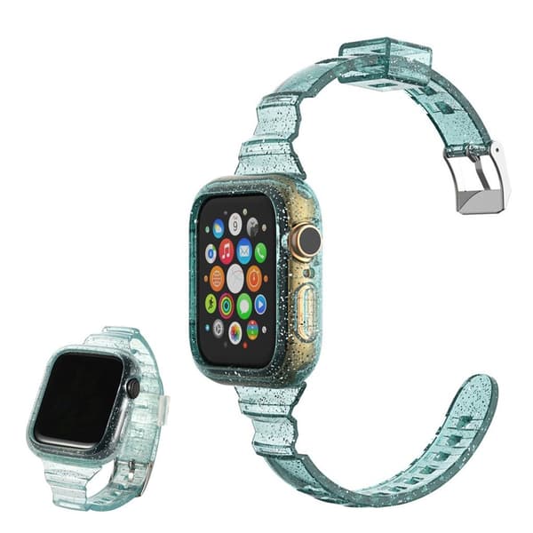 glitter themed rem til Apple Watch Series 6 / 5 40mm - grøn Green