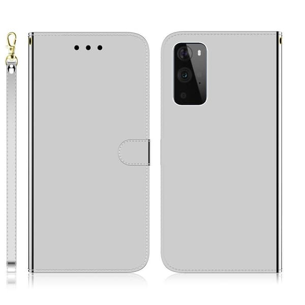 Mirror OnePlus 9 Pro Flippetui - Sølv Silver grey