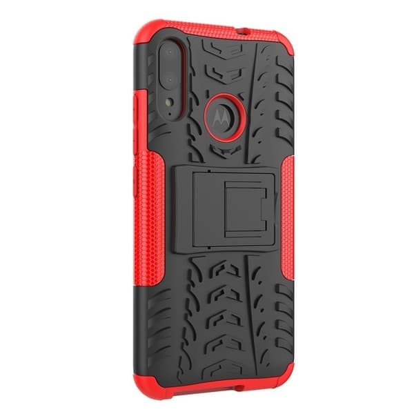 Offroad Motorola Moto E6 Plus skal - Röd Röd