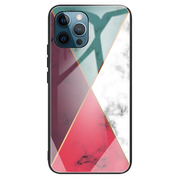 Fantasy Marble iPhone 15 Pro Max Deksel - Grønn / Scarlet / Hvit Klinkekule Multicolor