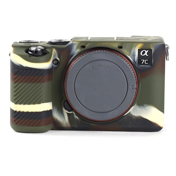 Sony A7C silikoneovertræk - Camouflage Green