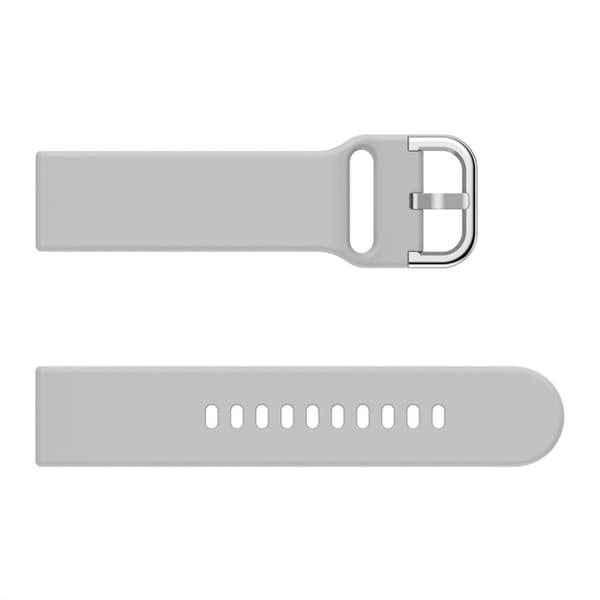 Samsung Galaxy Watch (46mm) silikoninen ranneke - Harmaa Silver grey