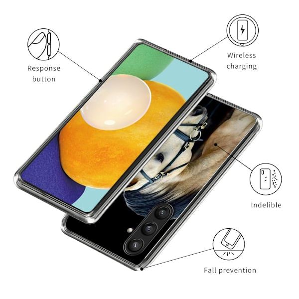 Deco Samsung Galaxy S24 Plus skal - Ädel Häst Vit