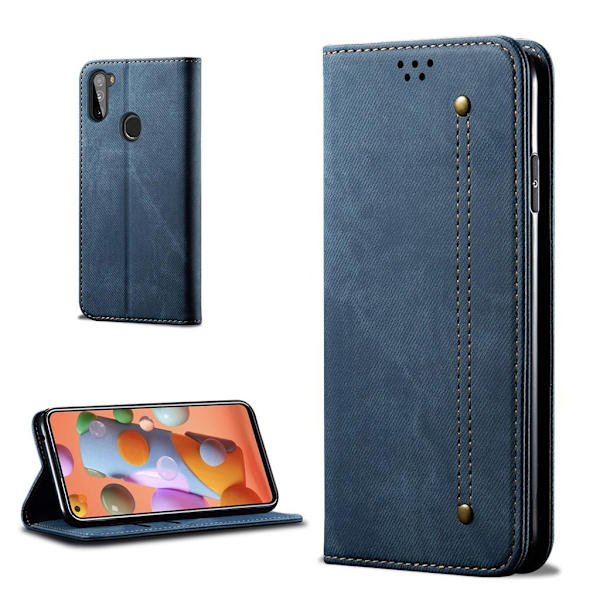 Jeans Samsung Galaxy A11 Flippetui - Blå Blue