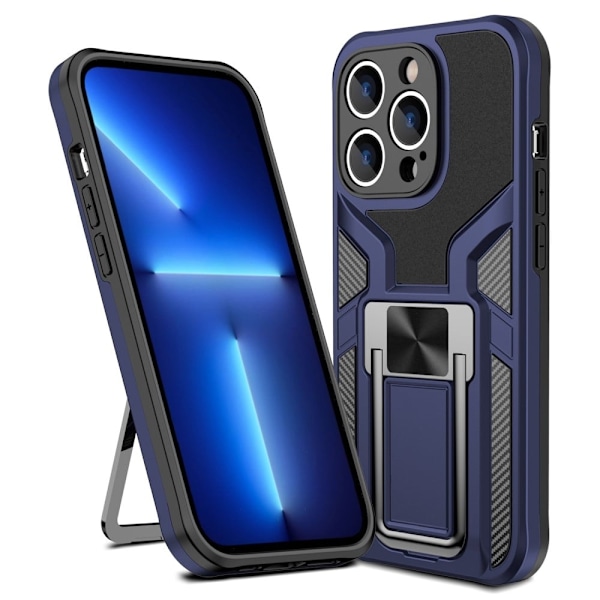 Stöttåligt iPhone 14 Pro hybridskal - Blå Blå