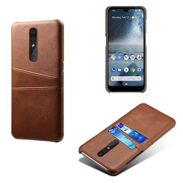 Dual Card Nokia 4,2 case - Brun Brown
