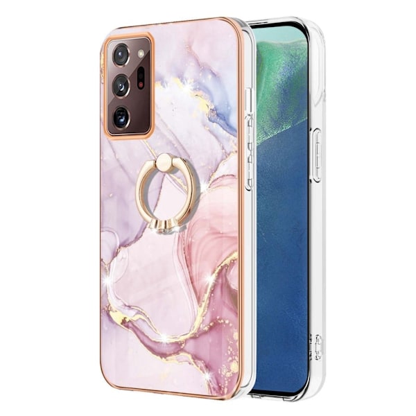 Marmormotiv Samsung Galaxy Note 20 Ultra 5G skal - Roséguld Marmor Dimma Rosa