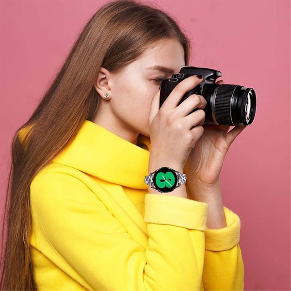 Haylou Solar LS05 / Xiaomi Mi Watch Color coolt klockarmband i äkta läder med leopardstruktur - Vit Brun / Leopard multifärg