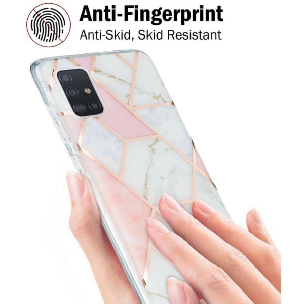 Marble design Samsung Galaxy A51 kotelot - Pinkki Pink