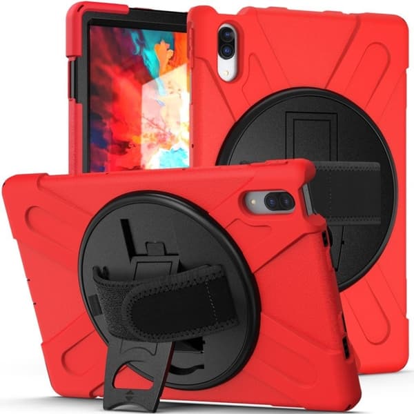 Lenovo Tab P11 Pro 360 roterbart kickstand + silikonfodral - Röd Röd