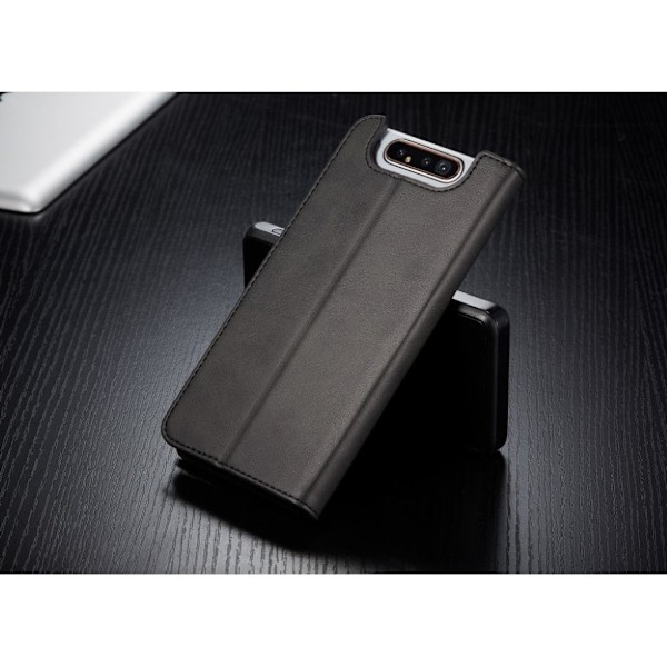 LC.Imeeke läder Samsung Galaxy A80 fodral - Svart Svart