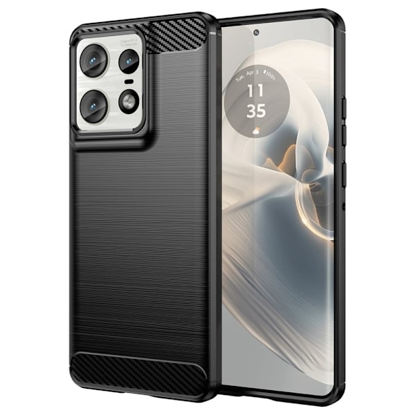 Carbon Flex Motorola Edge 50 Pro cover - Sort Black