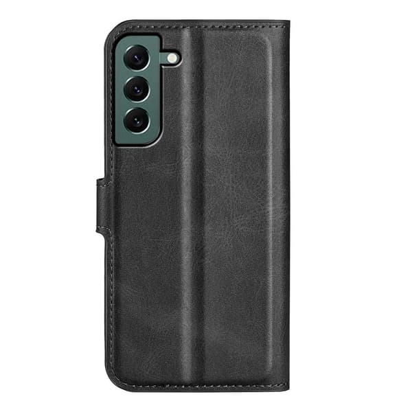 Læretui med Lommebok til Samsung Galaxy S23 Plus - Svart Black