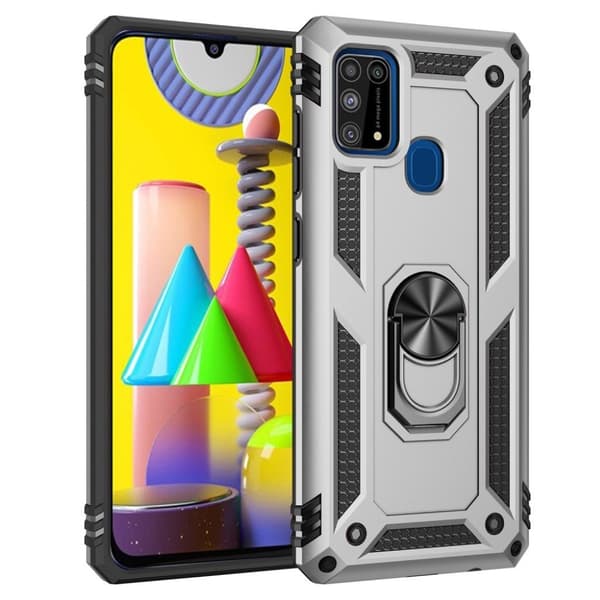 Bofink Combat Samsung Galaxy M31 skal - Silver/Grå Silvergrå