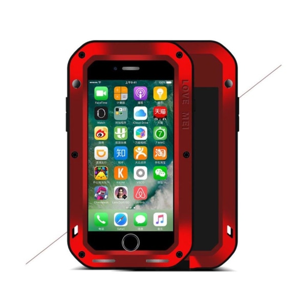 LOVE MEI iPhone 7 / 8 Iskunkestävä Suojaava Kuori - Punainen Red