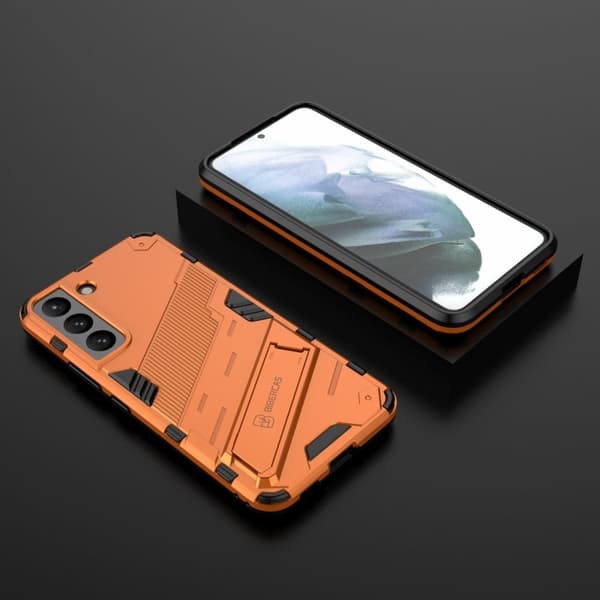 Støtsikkert hybriddeksel for Samsung Galaxy S22 - Oransje Orange
